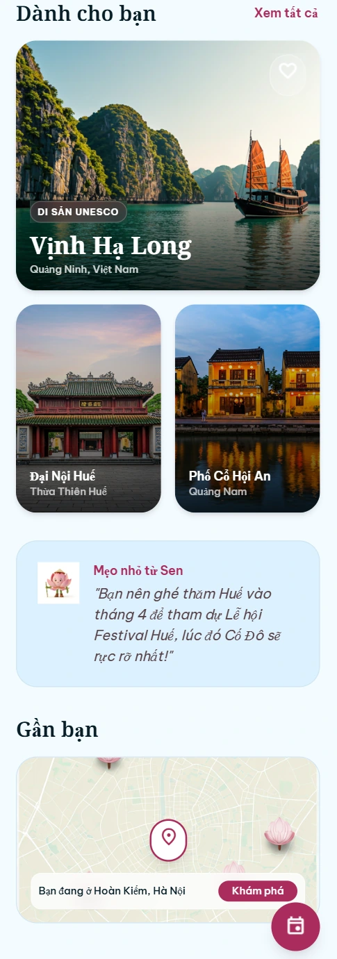 Màn hình ứng dụng Viloca
