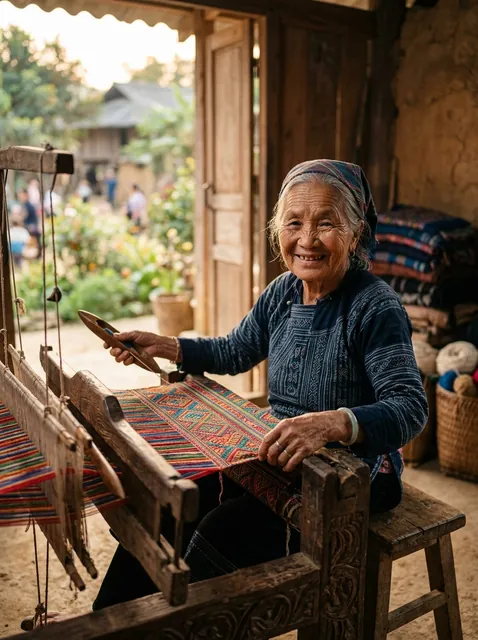 Làng dệt thổ cẩm
